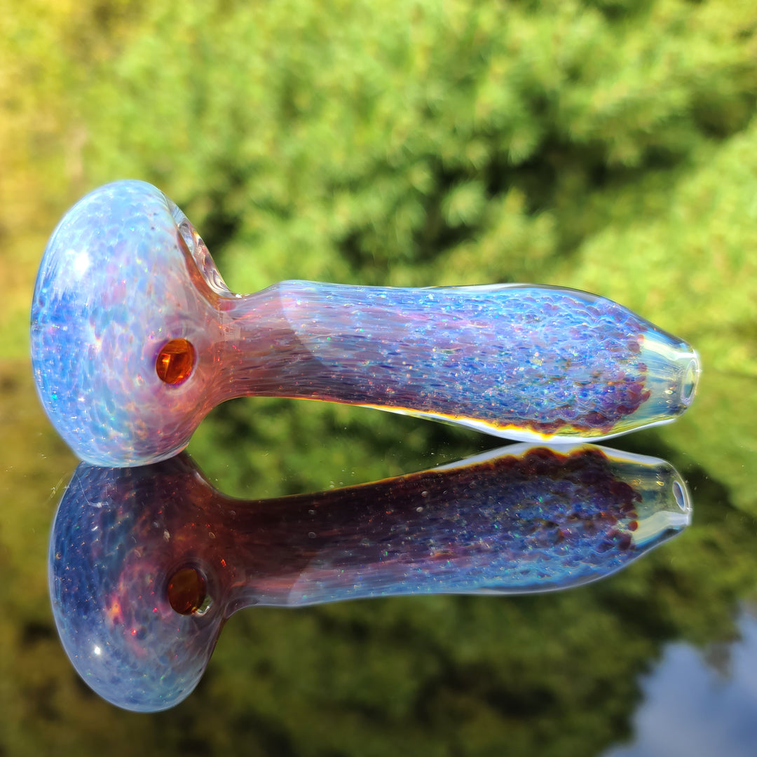 Purple Nebula Space Dust Pipe Glass Pipe Tako Glass   