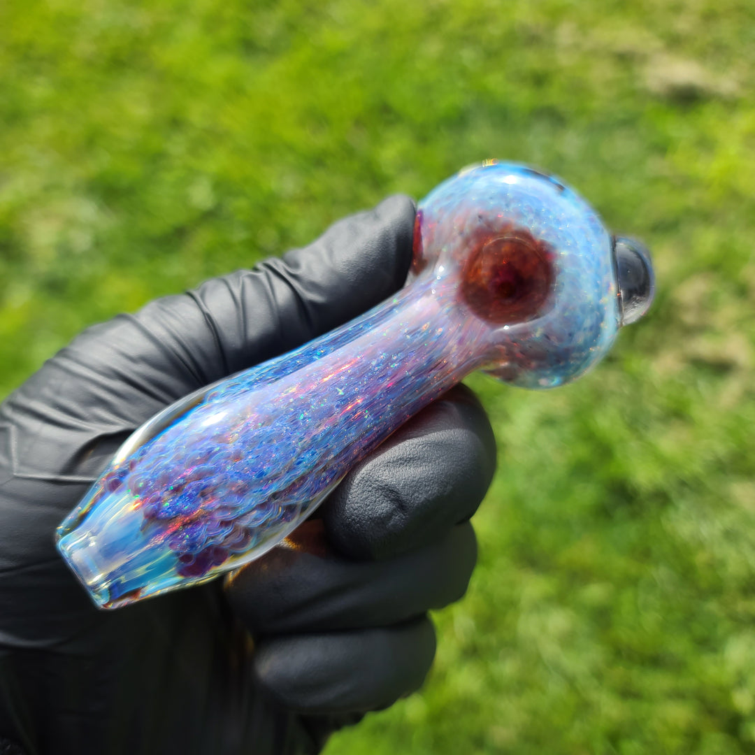 Purple Nebula Space Dust Pipe Glass Pipe Tako Glass   