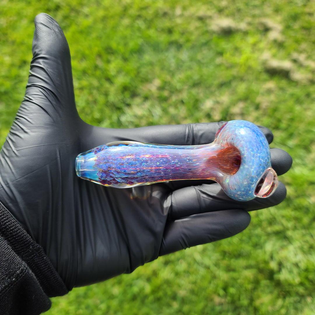 Purple Nebula Space Dust Pipe Glass Pipe Tako Glass   