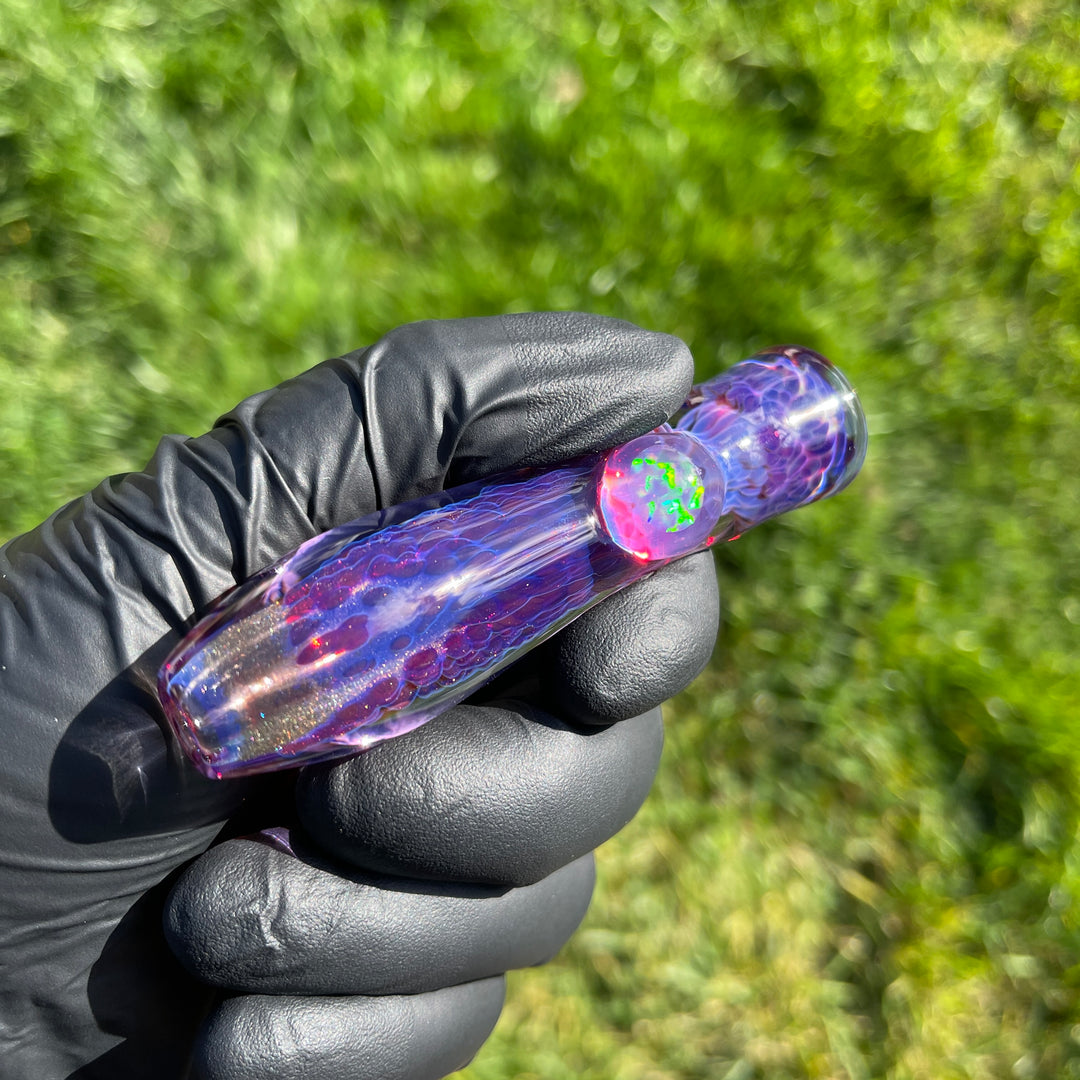 Purple Plasma Opal Chillum Glass Pipe Tako Glass   