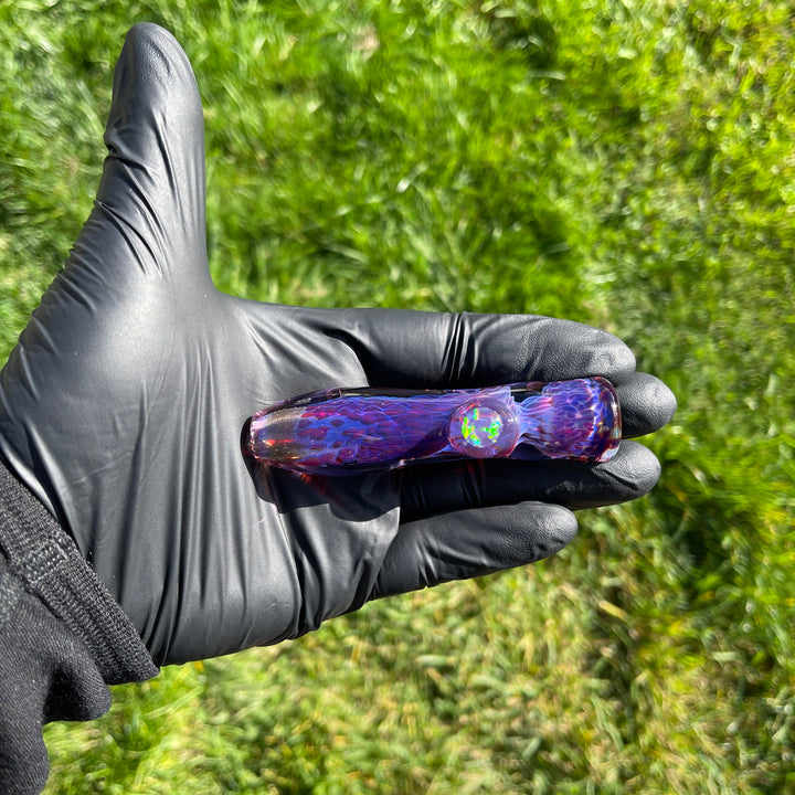 Purple Plasma Opal Chillum Glass Pipe Tako Glass   