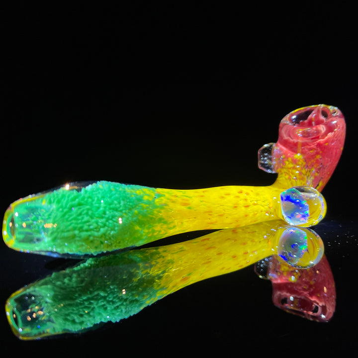 XL Rasta UV Sherlock Glass Pipe Tako Glass   