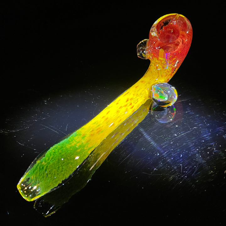 XL Rasta UV Sherlock Glass Pipe Tako Glass   