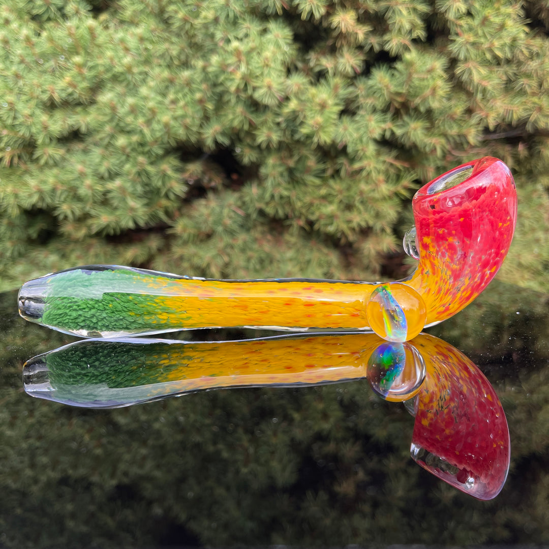 XL Rasta UV Sherlock Glass Pipe Tako Glass   