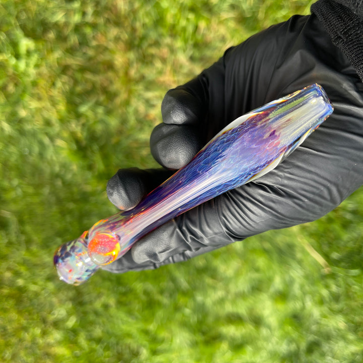 Tiffany's Nebula UV Chillum Glass Pipe Tako Glass   