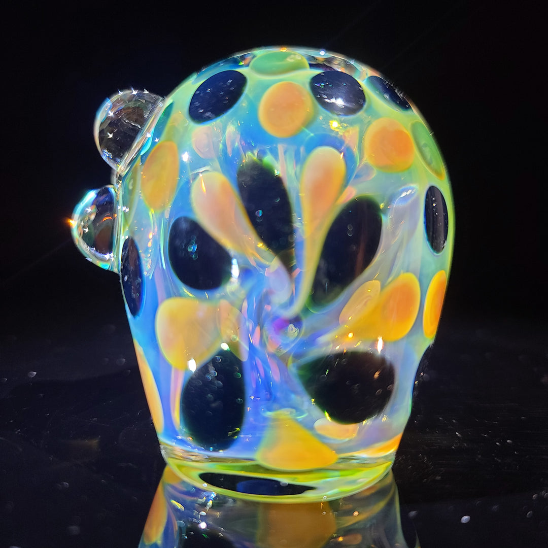 Droopy Moon Dot Hammer Glass Pipe Tiny Mike   