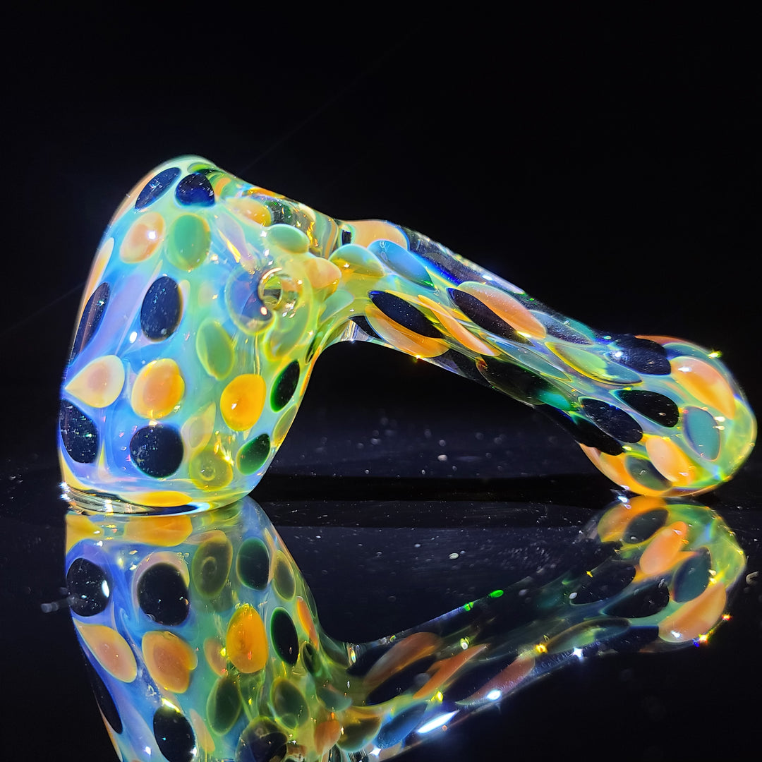 Droopy Moon Dot Hammer Glass Pipe Tiny Mike   