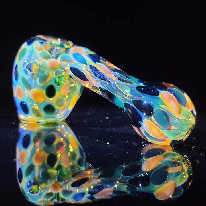 Droopy Moon Dot Hammer Glass Pipe Tiny Mike   