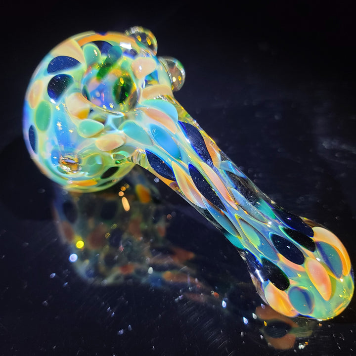 Droopy Moon Dot Hammer Glass Pipe Tiny Mike   