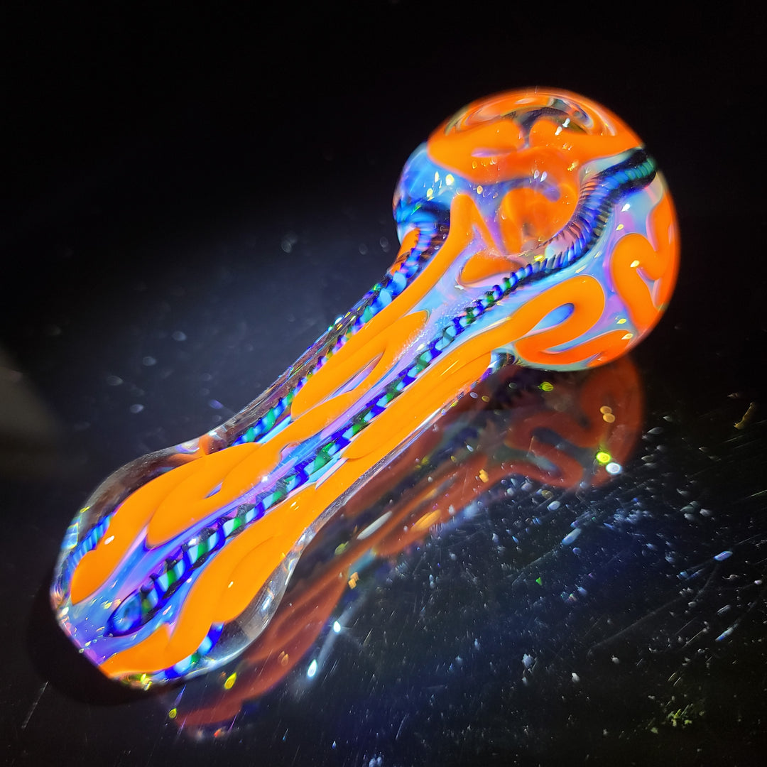 Color Inside Out Spoon Glass Pipe Tiny Mike   