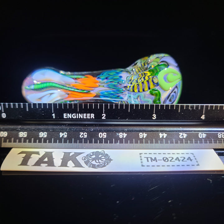 Color Inside Out Spoon Glass Pipe Tiny Mike   