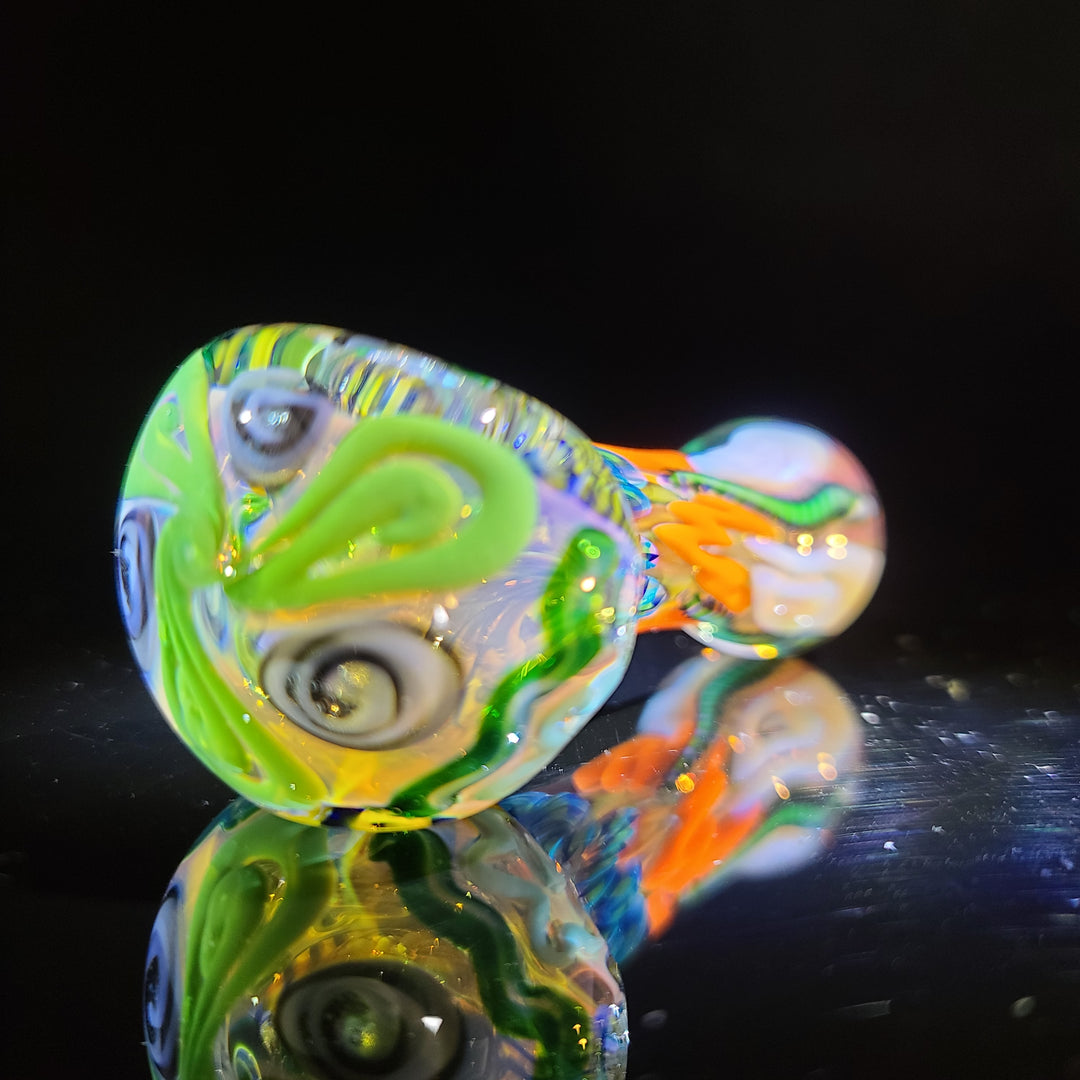 Color Inside Out Spoon Glass Pipe Tiny Mike   