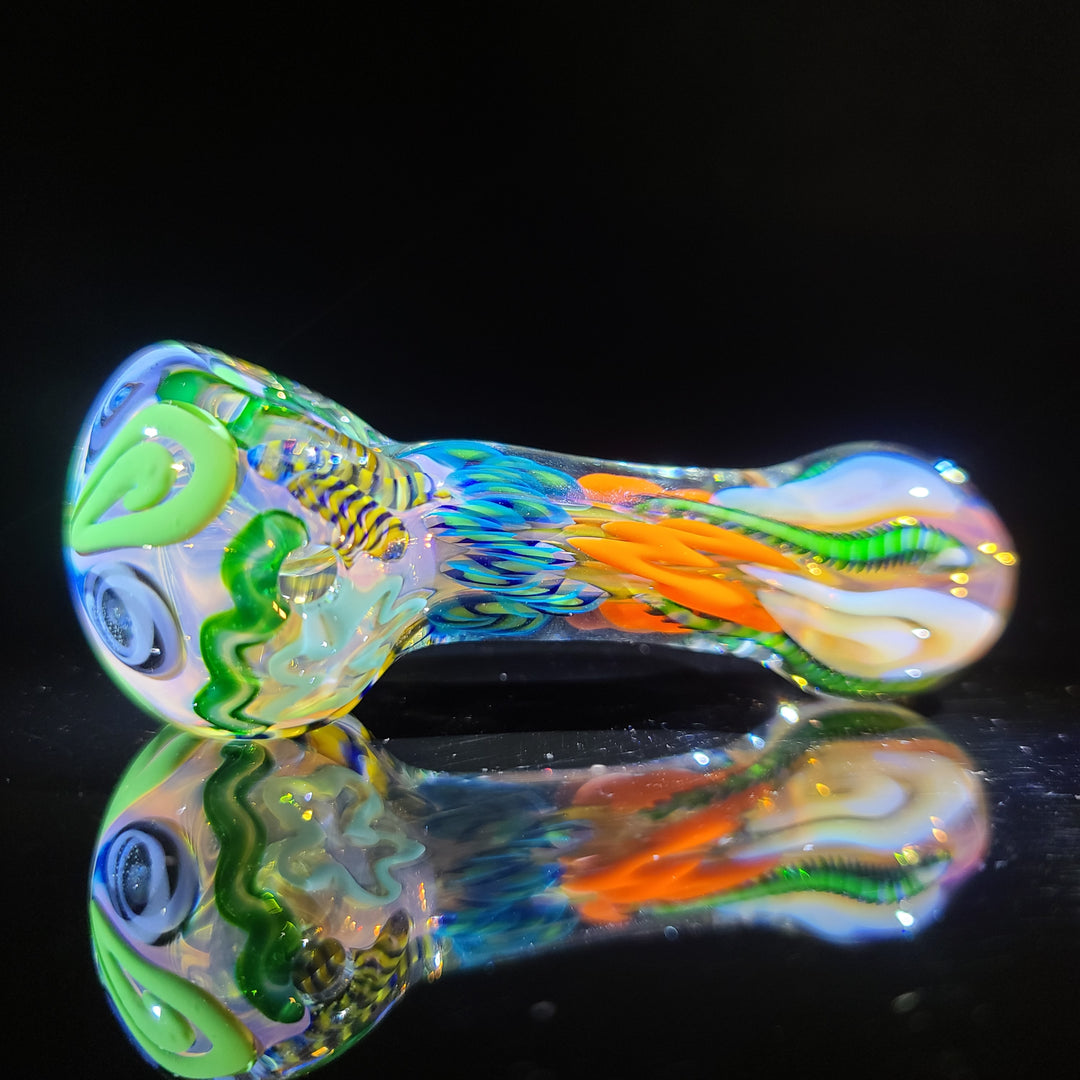 Color Inside Out Spoon Glass Pipe Tiny Mike   