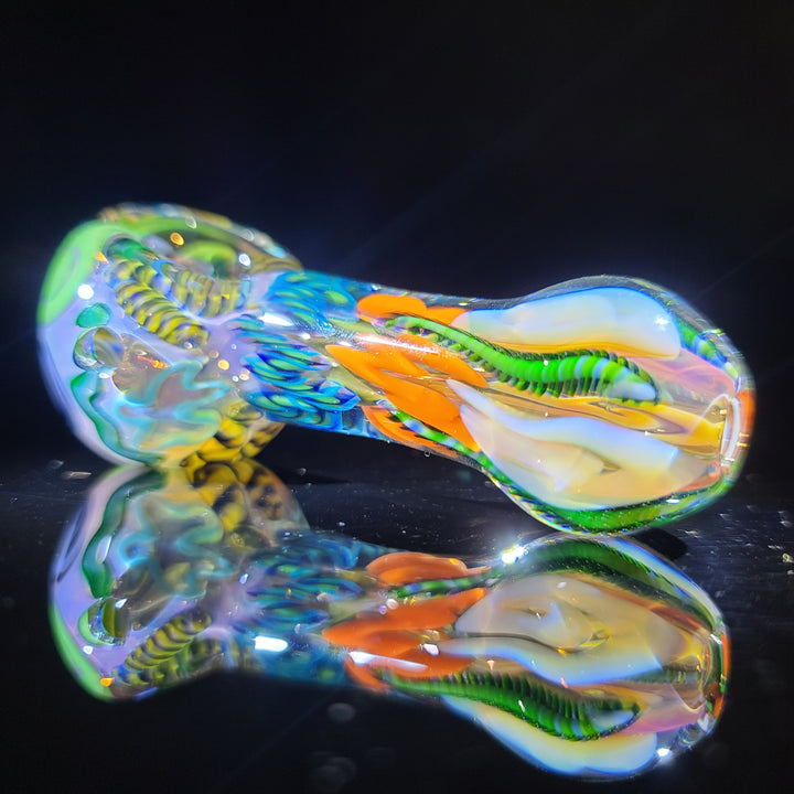 Color Inside Out Spoon Glass Pipe Tiny Mike   