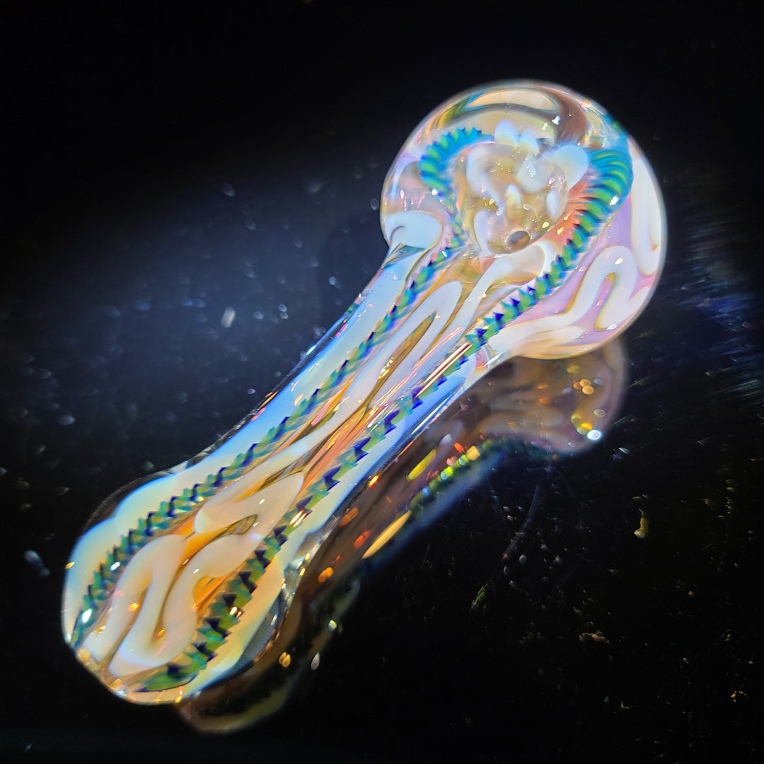 Color Inside Out Spoon Glass Pipe Tiny Mike   