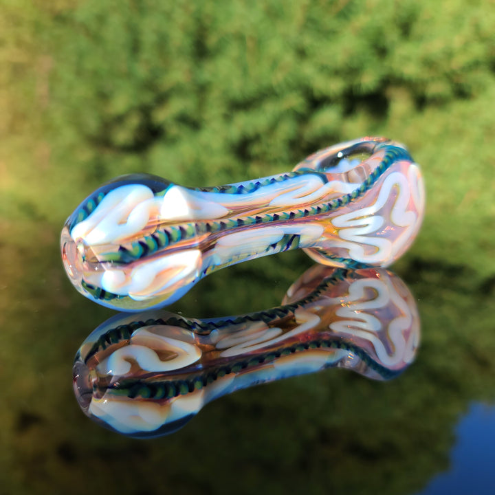 Color Inside Out Spoon Glass Pipe Tiny Mike   