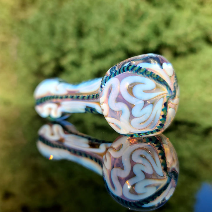 Color Inside Out Spoon Glass Pipe Tiny Mike   