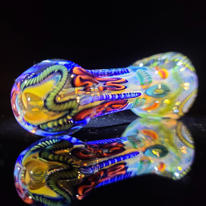 Color Inside Out Spoon Glass Pipe Tiny Mike   