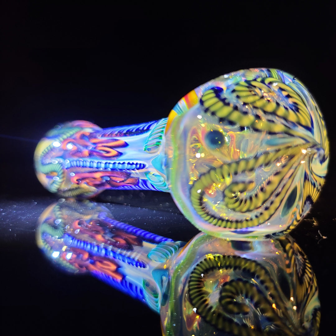 Color Inside Out Spoon Glass Pipe Tiny Mike   