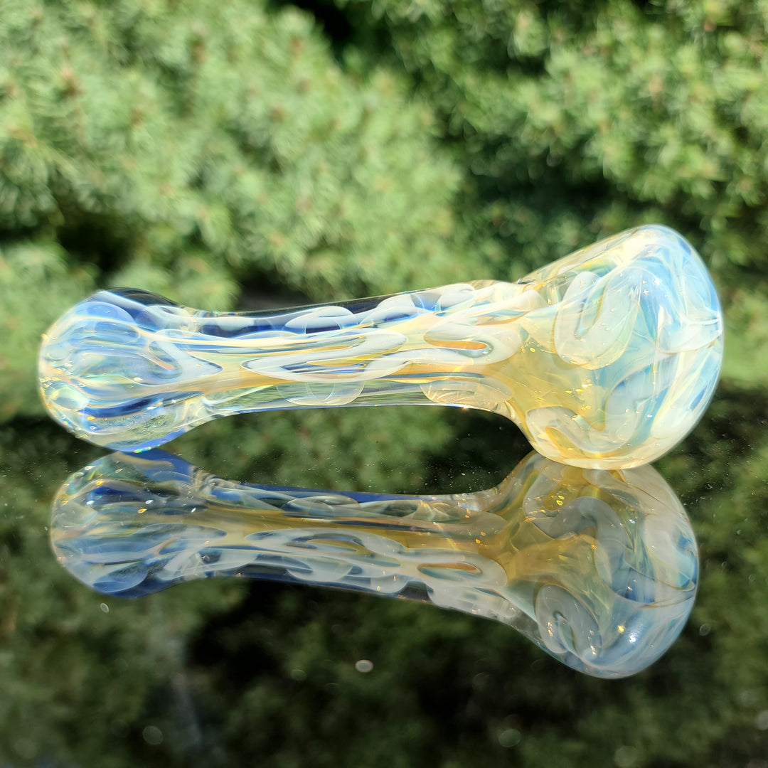 Large Ghost Flame Pipe Glass Pipe Tiny Mike   