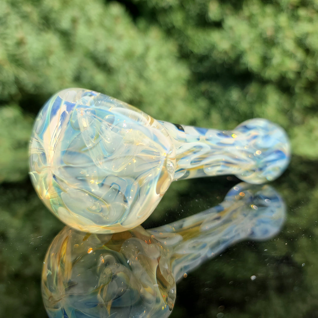 Large Ghost Flame Pipe Glass Pipe Tiny Mike   