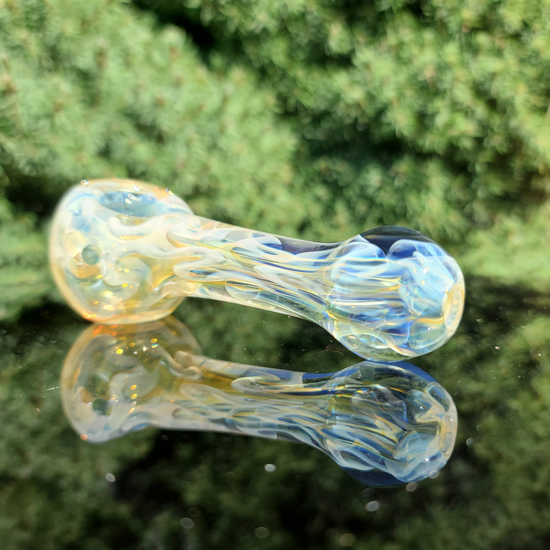 Large Ghost Flame Pipe Glass Pipe Tiny Mike   