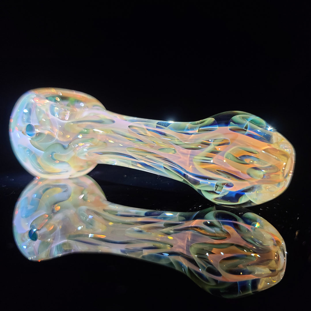 Large Ghost Flame Pipe Glass Pipe Tiny Mike   