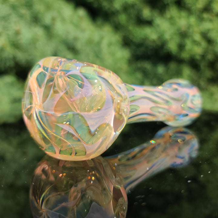 Large Ghost Flame Pipe Glass Pipe Tiny Mike   