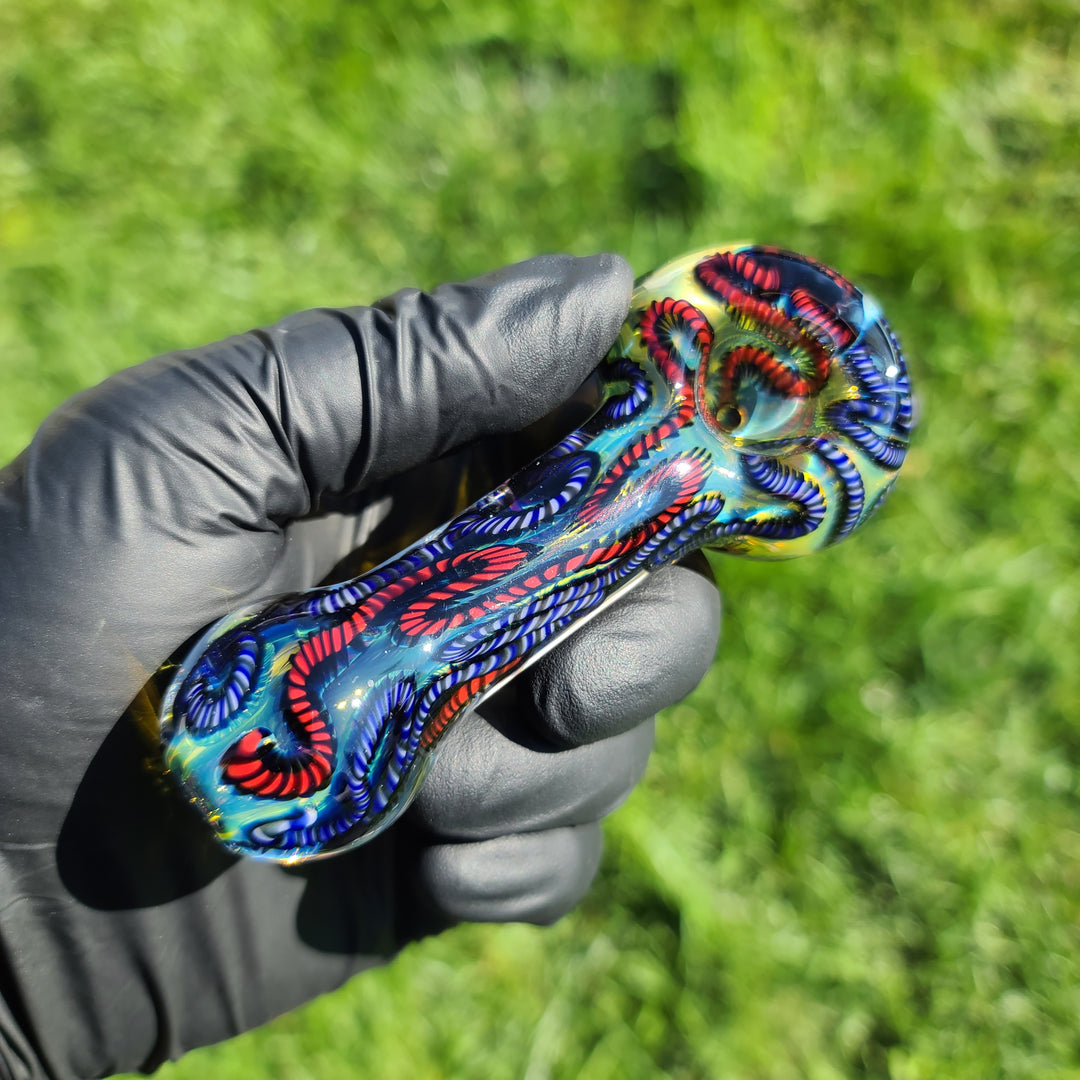 Super Chunky Inside Out Spoon Glass Pipe Tiny Mike   