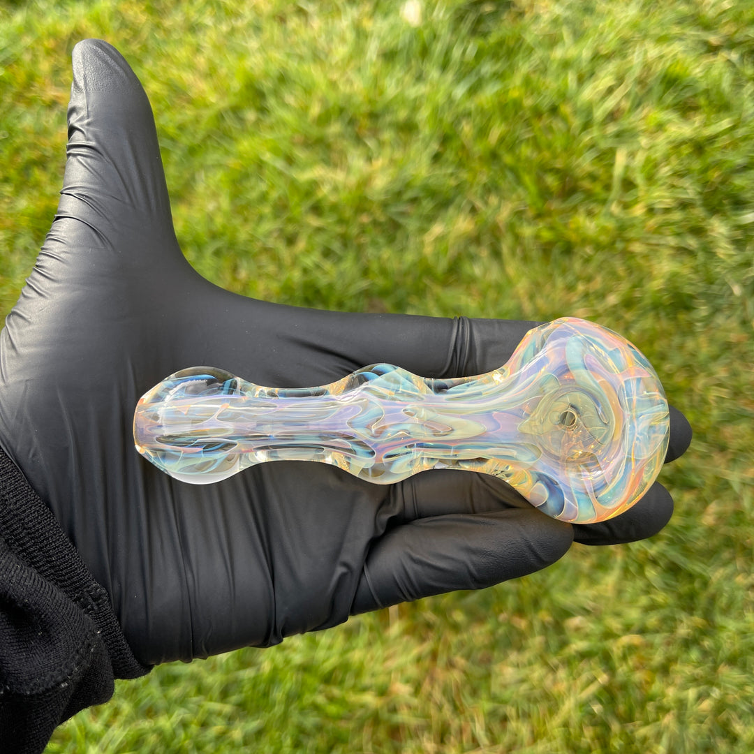 Large Ghost Flame Maria Pipe Glass Pipe Tiny Mike   