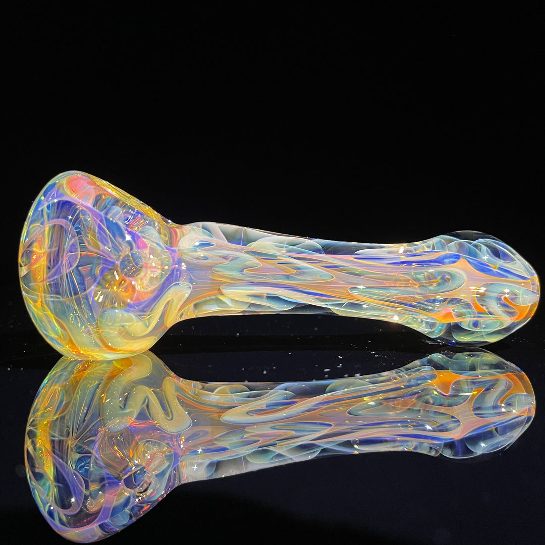 Large Ghost Flame Pipe Glass Pipe Tiny Mike   