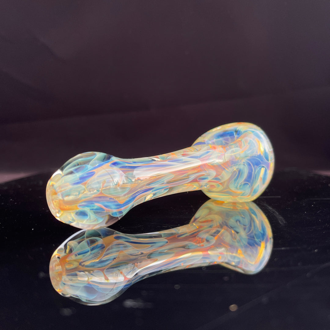 Large Ghost Flame Pipe Glass Pipe Tiny Mike   