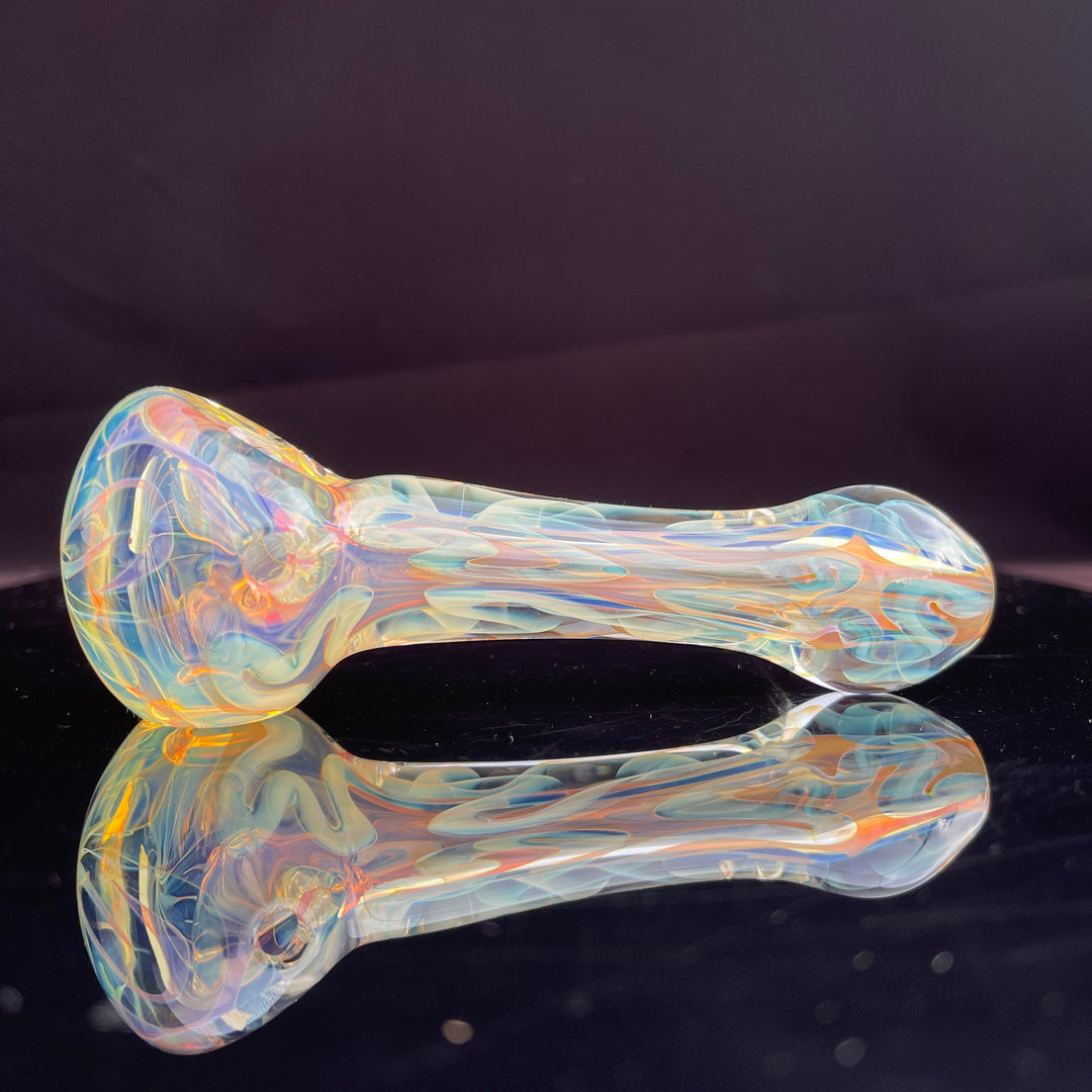 Large Ghost Flame Pipe Glass Pipe Tiny Mike   