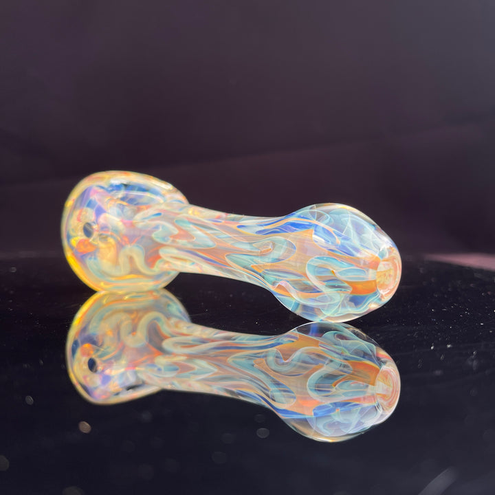 Large Ghost Flame Pipe Glass Pipe Tiny Mike   