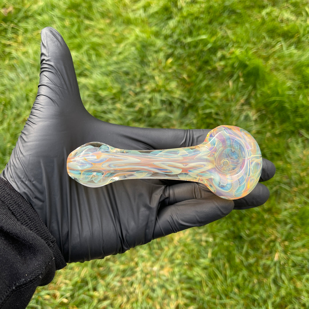 Large Ghost Flame Pipe Glass Pipe Tiny Mike   