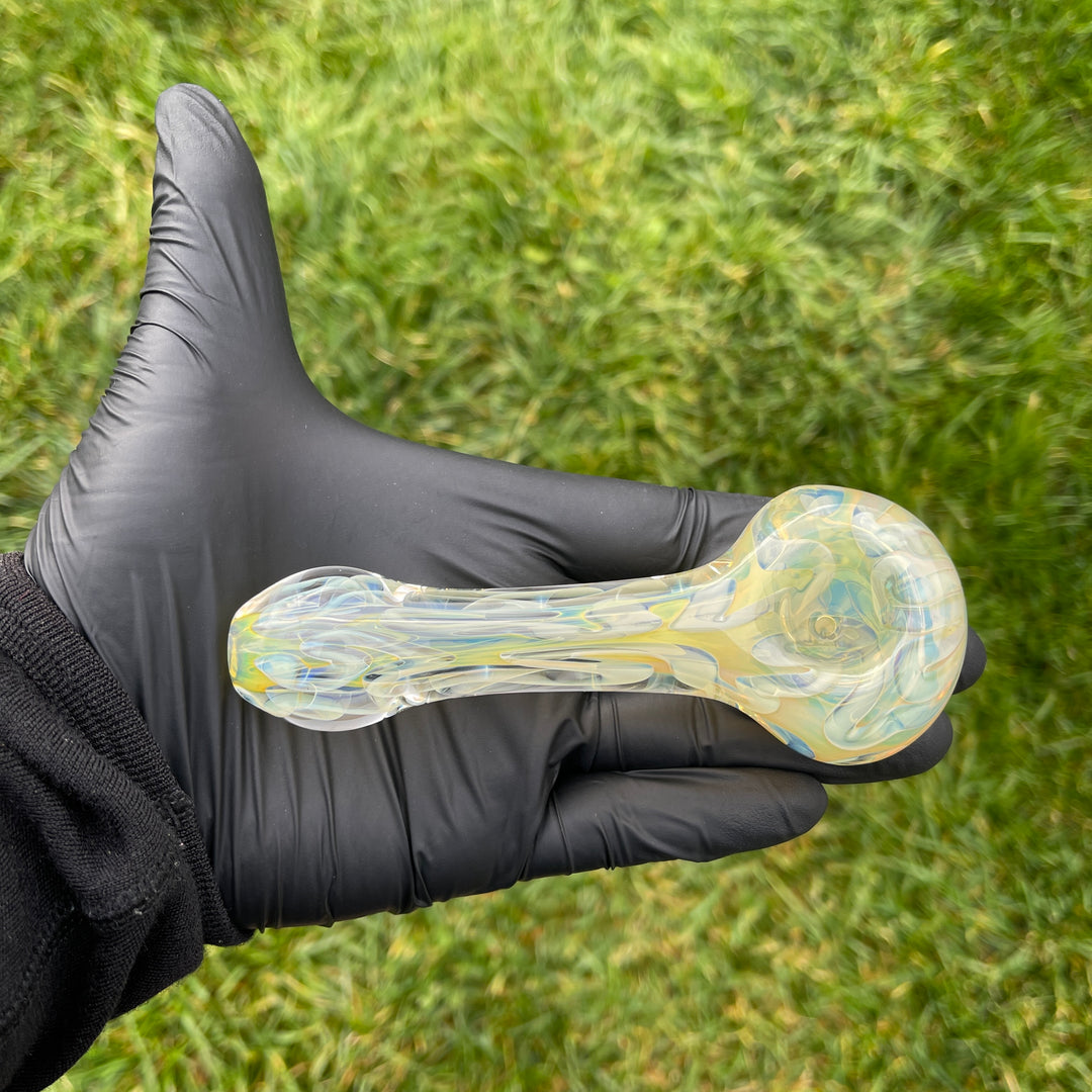 Large Ghost Flame Pipe Glass Pipe Tiny Mike   