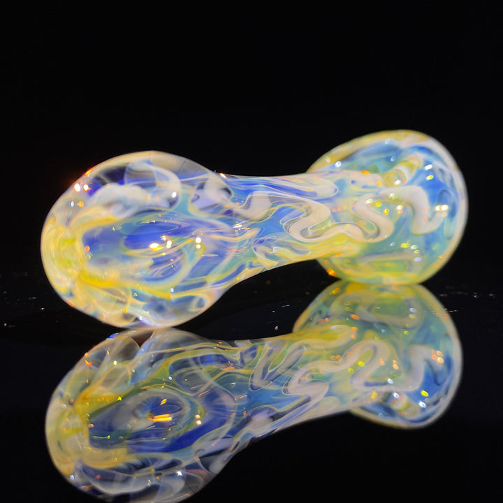 Large Ghost Flame Pipe Glass Pipe Tiny Mike   