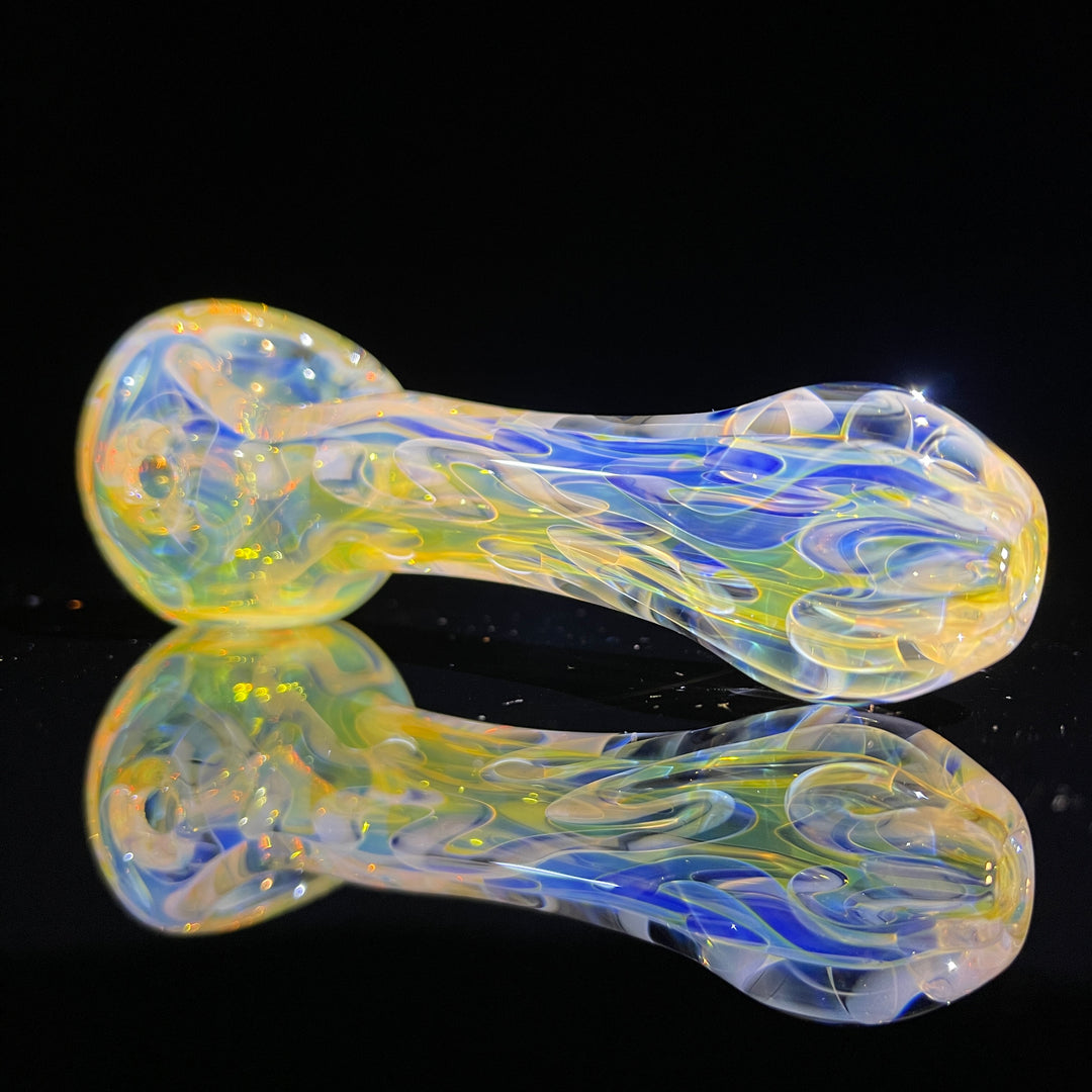 Large Ghost Flame Pipe Glass Pipe Tiny Mike   