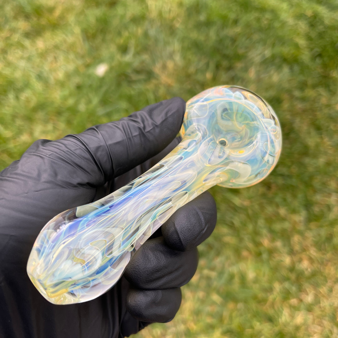 Large Ghost Flame Pipe Glass Pipe Tiny Mike   