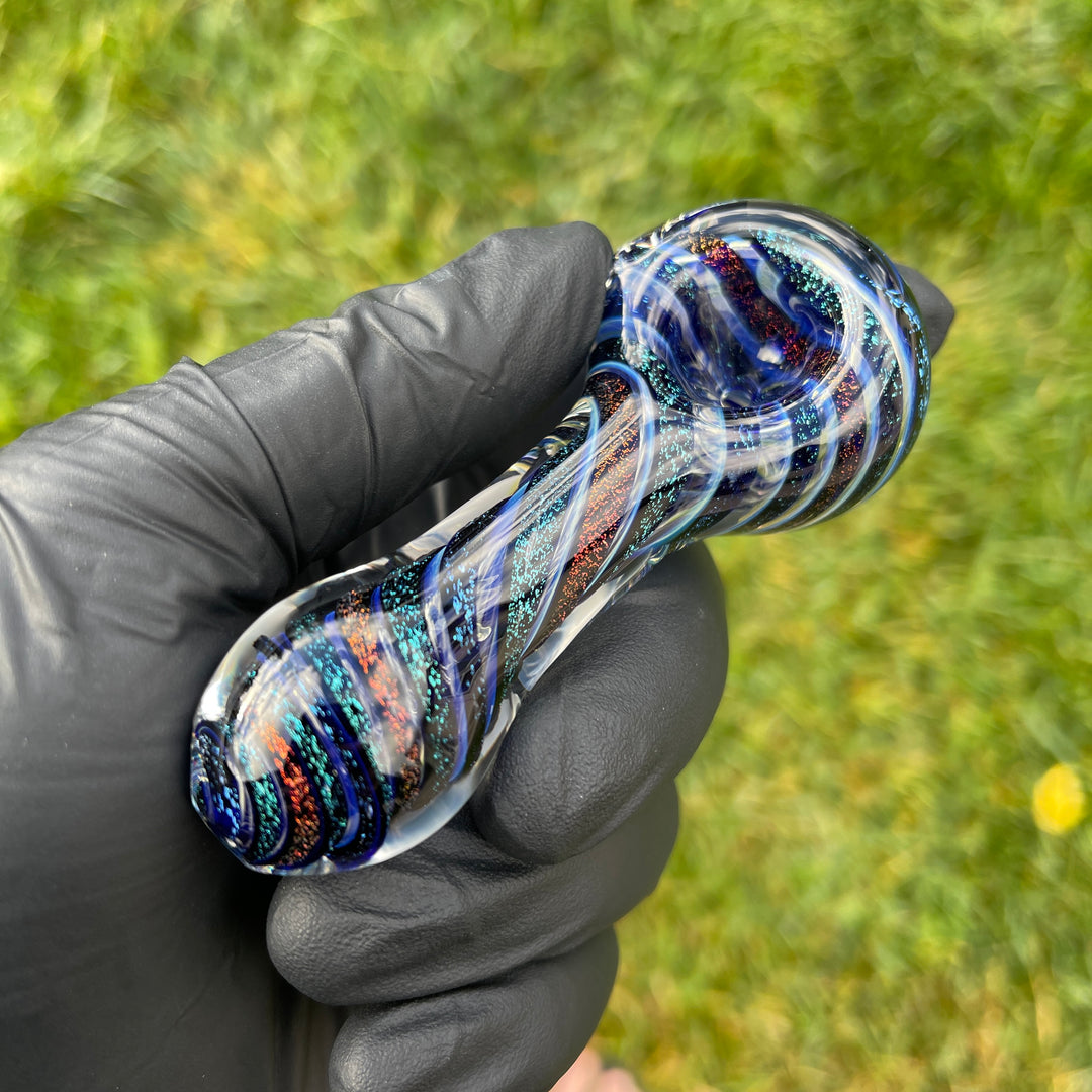 Dichro 4 Strip Pipe Glass Pipe Tiny Mike   