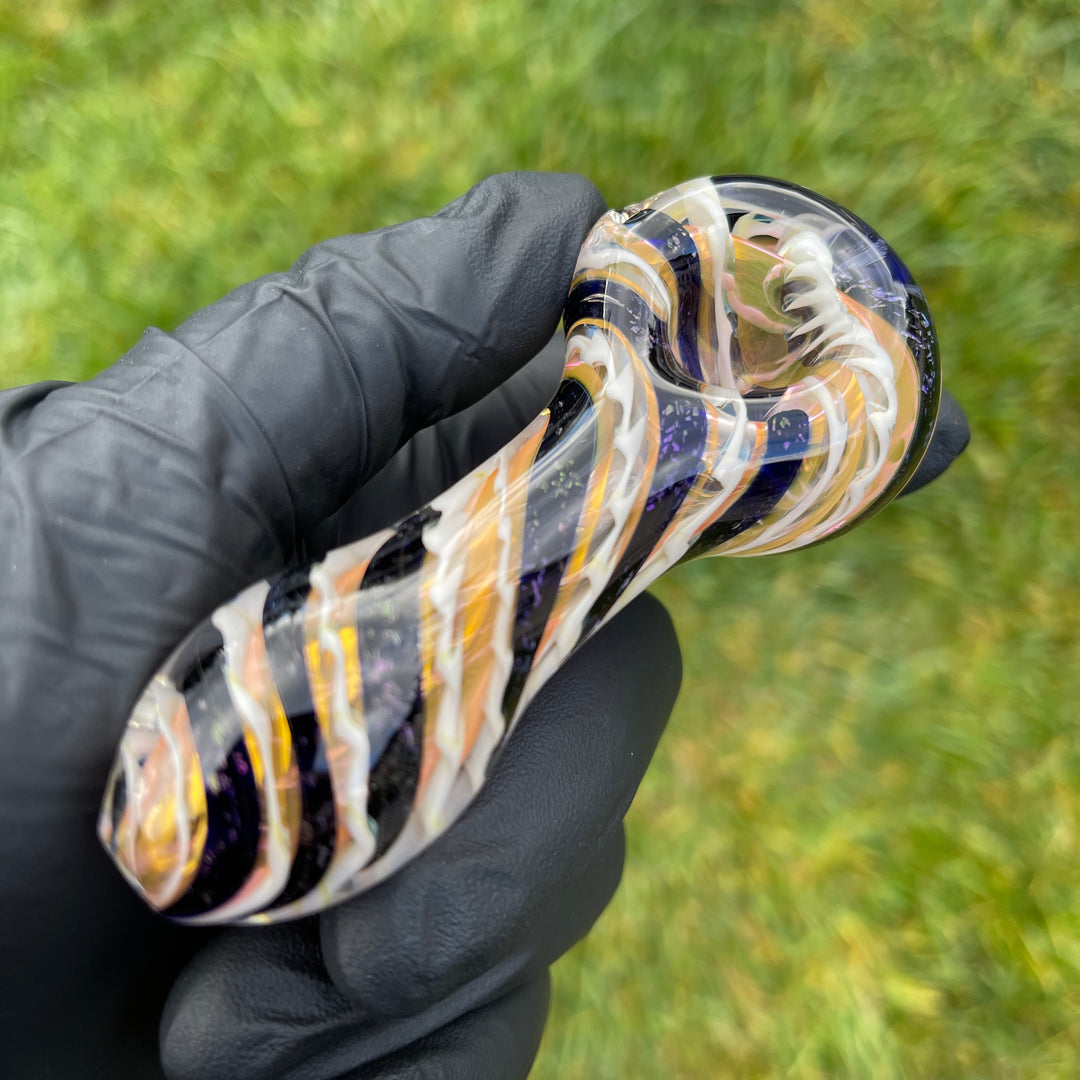 Dichro 3 Strip Pipe Glass Pipe Tiny Mike   