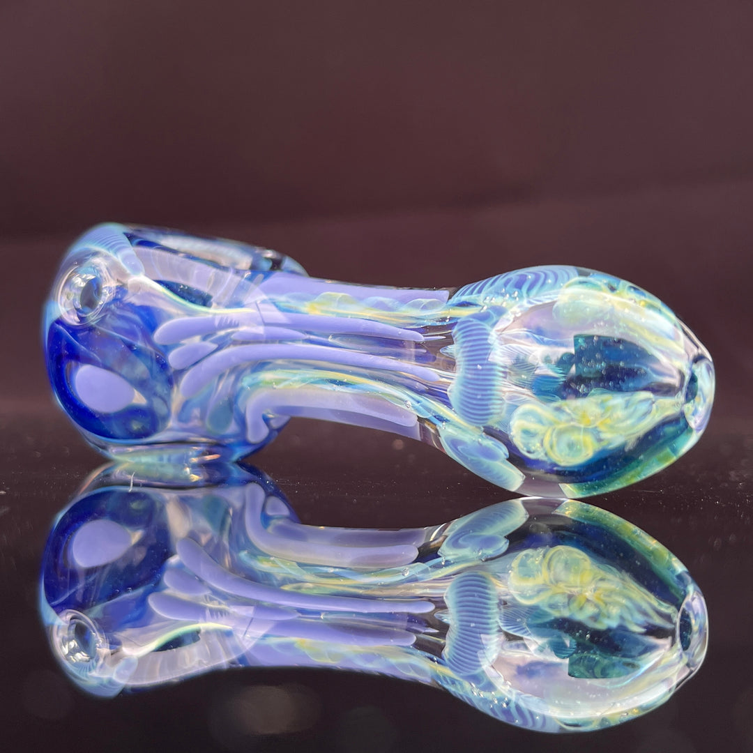 Color Inside Out Spoon Glass Pipe Tiny Mike   