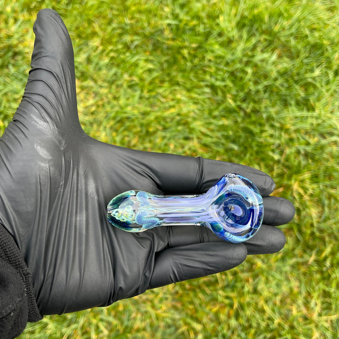 Color Inside Out Spoon Glass Pipe Tiny Mike   