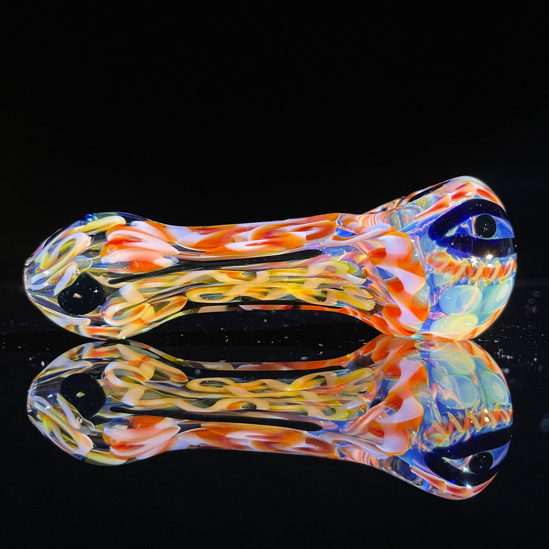 Color Inside Out Spoon Glass Pipe Tiny Mike   