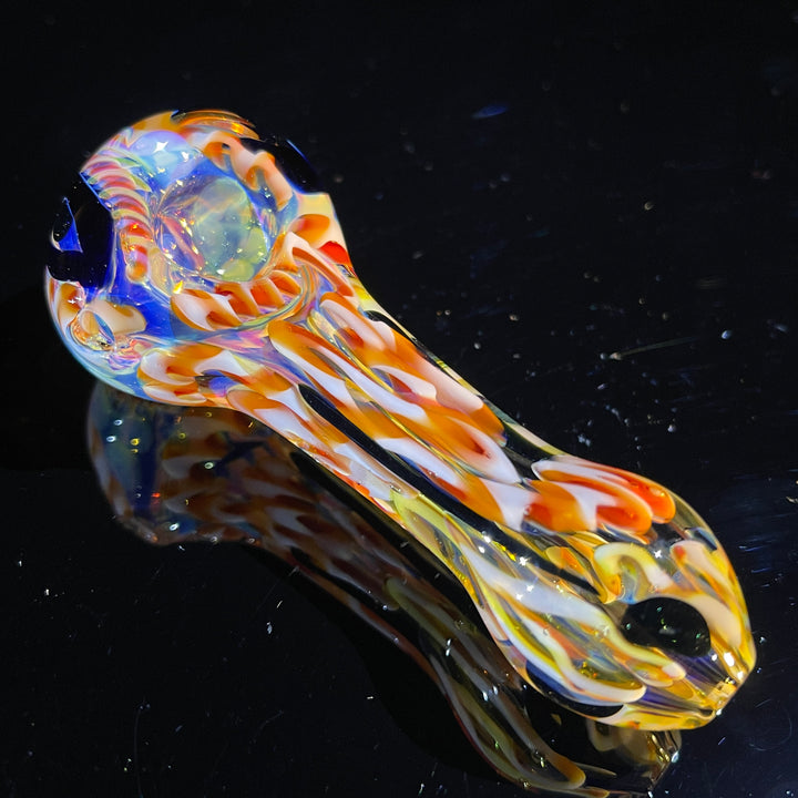 Color Inside Out Spoon Glass Pipe Tiny Mike   