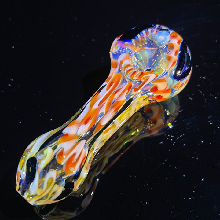 Color Inside Out Spoon Glass Pipe Tiny Mike   