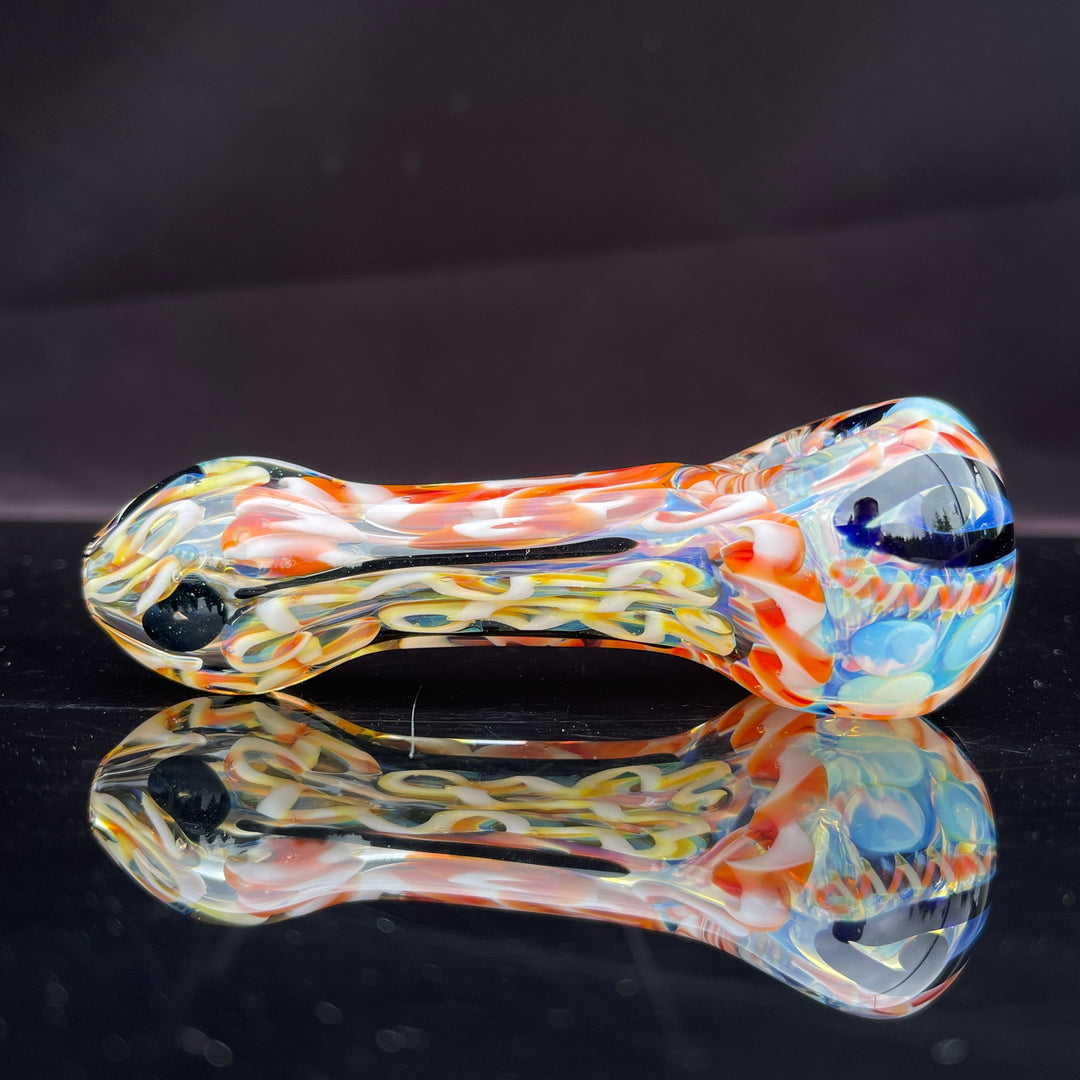 Color Inside Out Spoon Glass Pipe Tiny Mike   