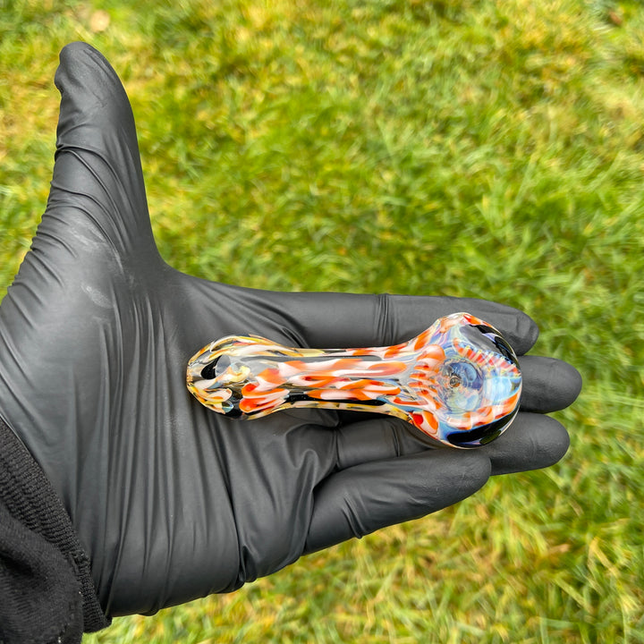 Color Inside Out Spoon Glass Pipe Tiny Mike   