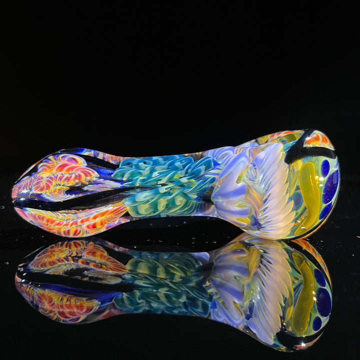 Color Inside Out Spoon Glass Pipe Tiny Mike   