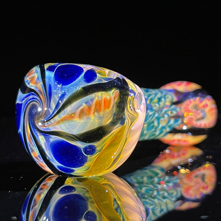 Color Inside Out Spoon Glass Pipe Tiny Mike   